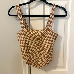 Gilded Intent (buckle brand) size small geometric crop top EUC